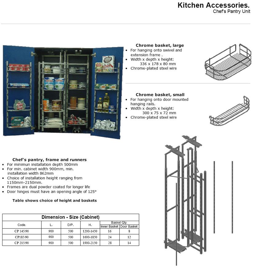 Tall Storage Solutions For Kitchen Chef Pantry Manufacturer Asia